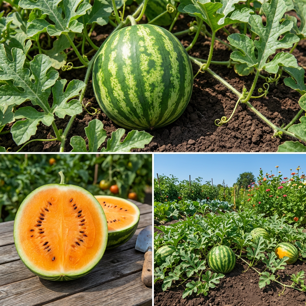 Semillas de Sandía Dulce Naranja Tendersweet (Citrullus lanatus) – Variedad Tradicional de Semilla de Fruta Heredada