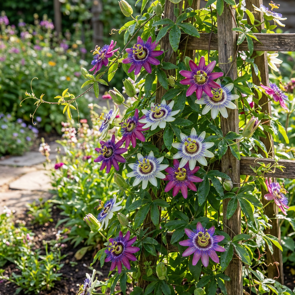 Mixed Color Passion Flower Seeds – Non-GMO, Heirloom, High Germination Organic Garden Seeds for Planting