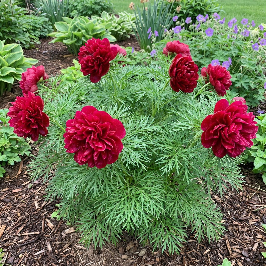 Double Flowering Fernleaf Peony Seeds (Paeonia tenuifolia) – Fragrant Spring Blooms