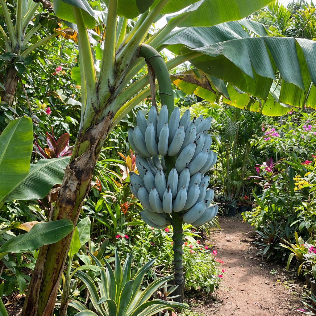 Blue Java Banana Fruit Seeds for Planting (Musa acuminata ‘Blue Java’) – Heirloom Tropical Banana Variety