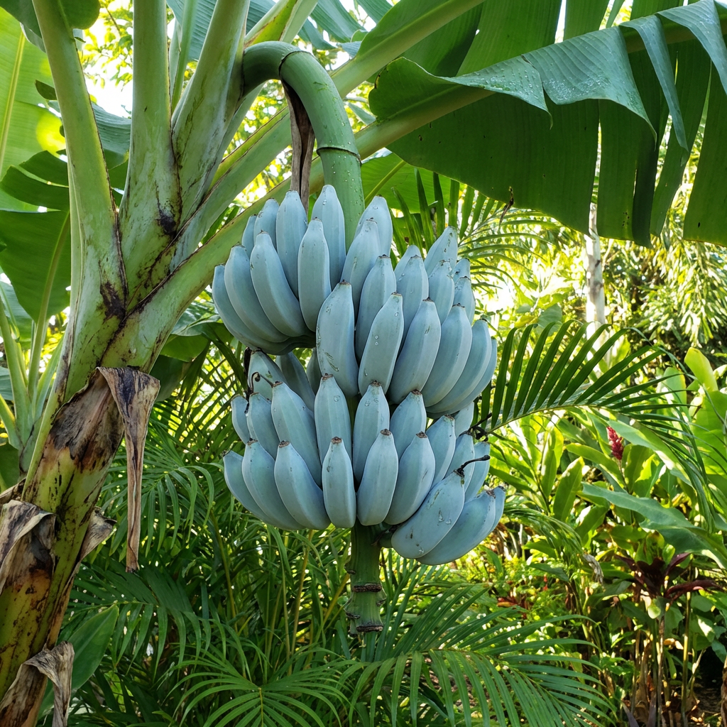 Blue Java Banana (Ice Cream Banana) Fruit Seeds for Planting – Heirloom Non-GMO Organic Garden Seeds