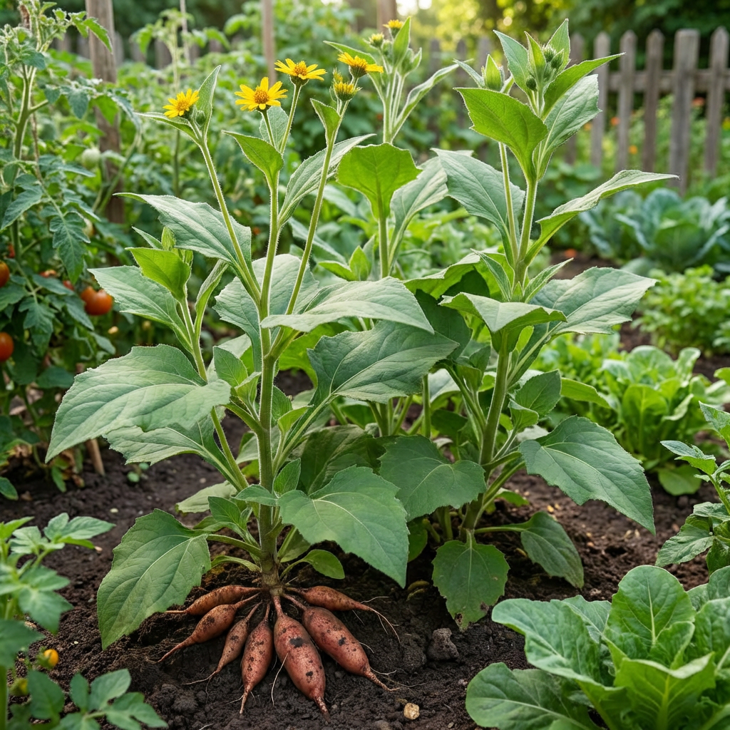 Semi di Yacon (Smallanthus sonchifolius) – Varietà antica di radice per orti domestici