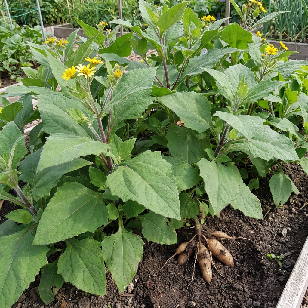 Yacon Vegetable Seeds (Smallanthus sonchifolius) – Heirloom Root Crop for Home Gardens