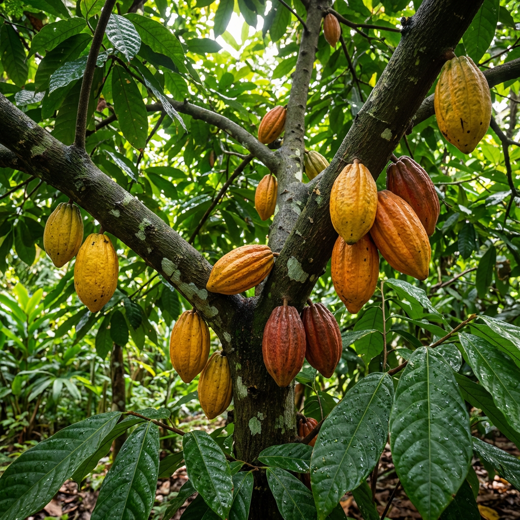 Graines de fruit de cacao - Faites pousser votre propre cacaoyer Graines non OGM pour plantation Jardin biologique traditionnel