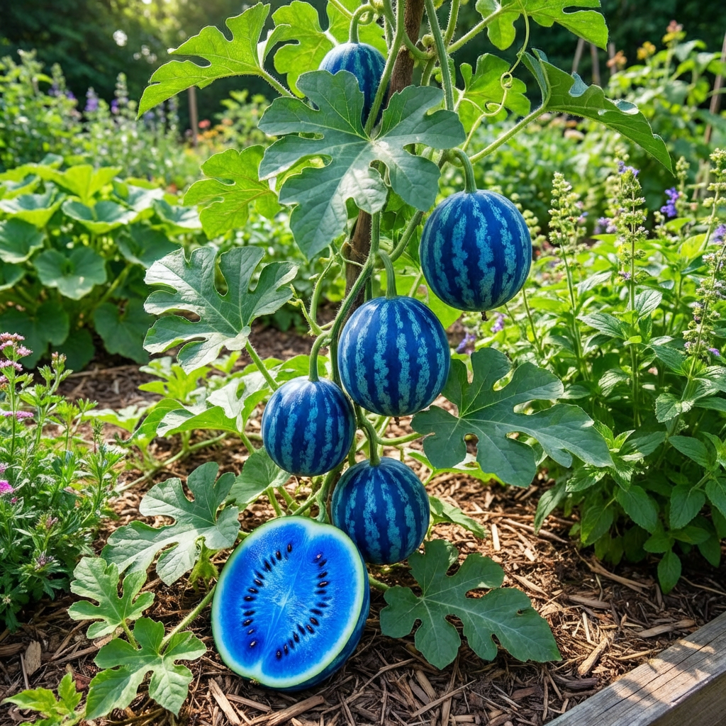 Blaue Wassermelonensamen (Citrullus lanatus) – Alte Obstsorten für Hausgärten