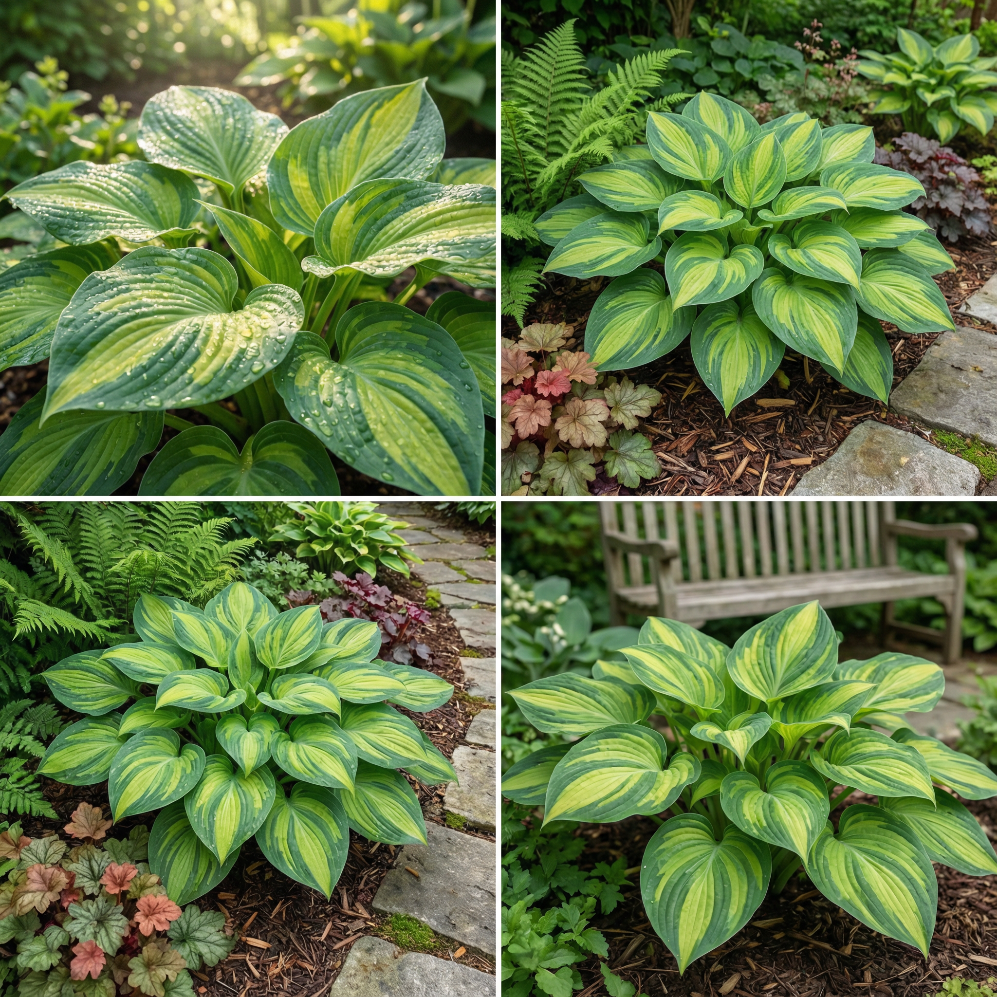 Semillas de Hosta para Plantar – Variedad de Follaje de Hosta spp., Planta Perenne de Sombra, Heredada, No OGM