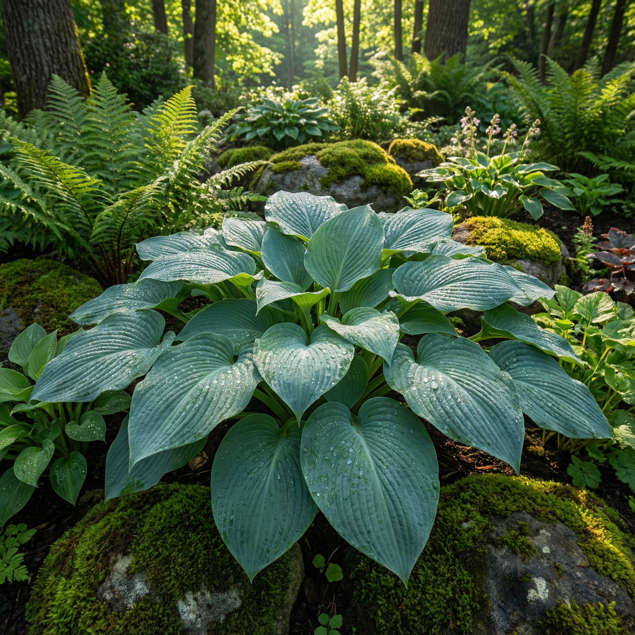 Semillas de Hosta para Plantar – Variedad de Follaje de Hosta spp., Planta Perenne de Sombra, Heredada, No OGM