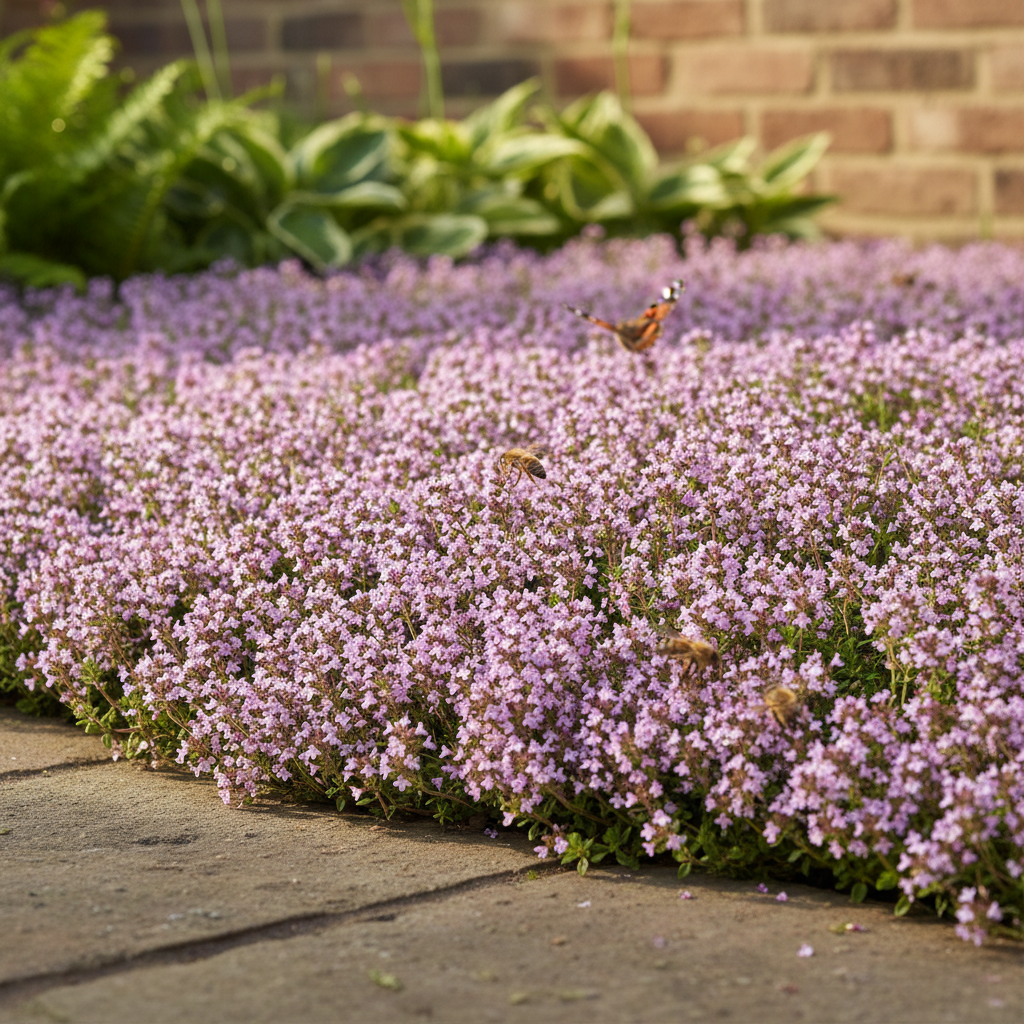 Creeping Thyme Flower Seeds (Thymus serpyllum) – Heirloom Garden Seed Mix for Ground Cover Blooms