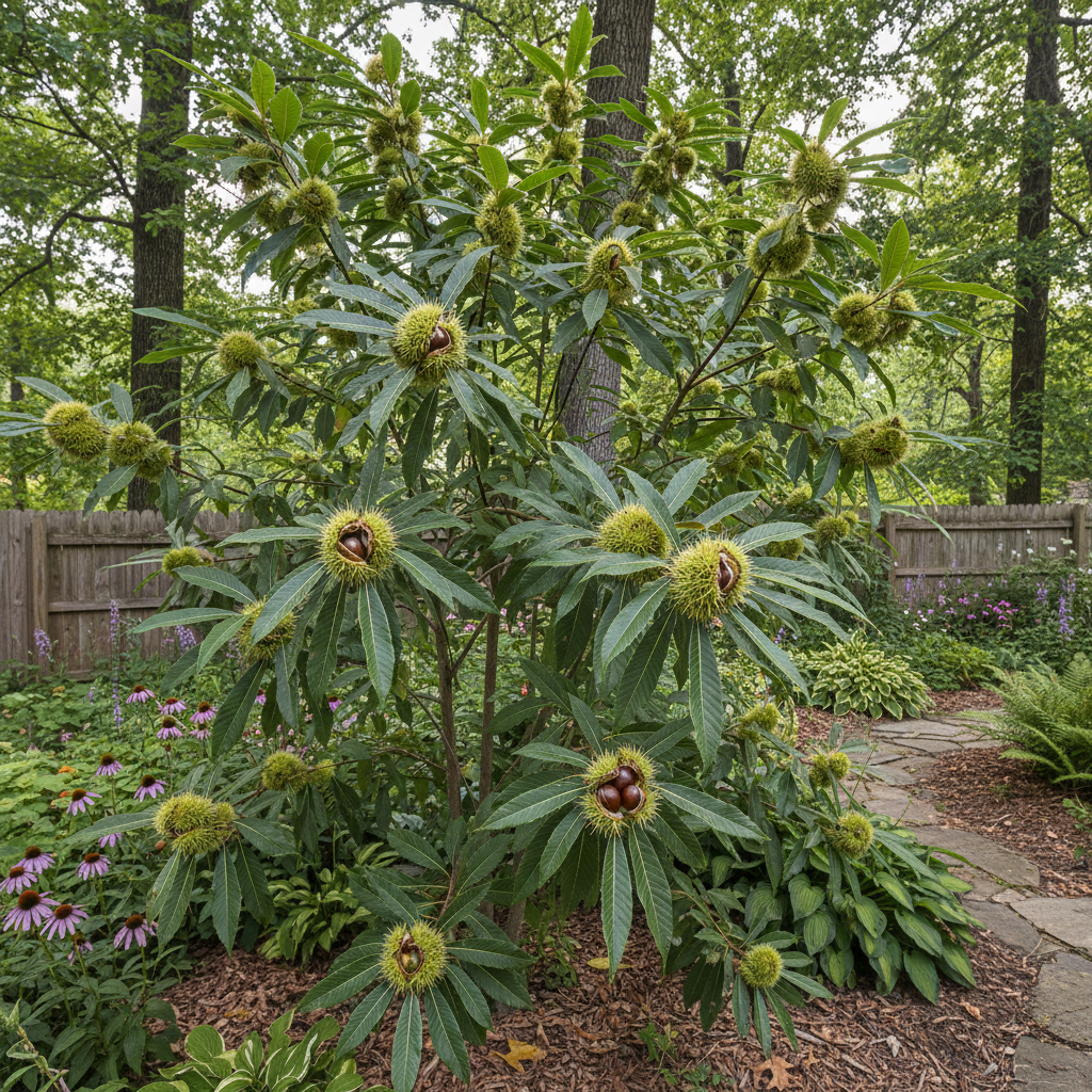 Semillas de árbol de castaño Chinquapin para jardín y granja (Castanea pumila)