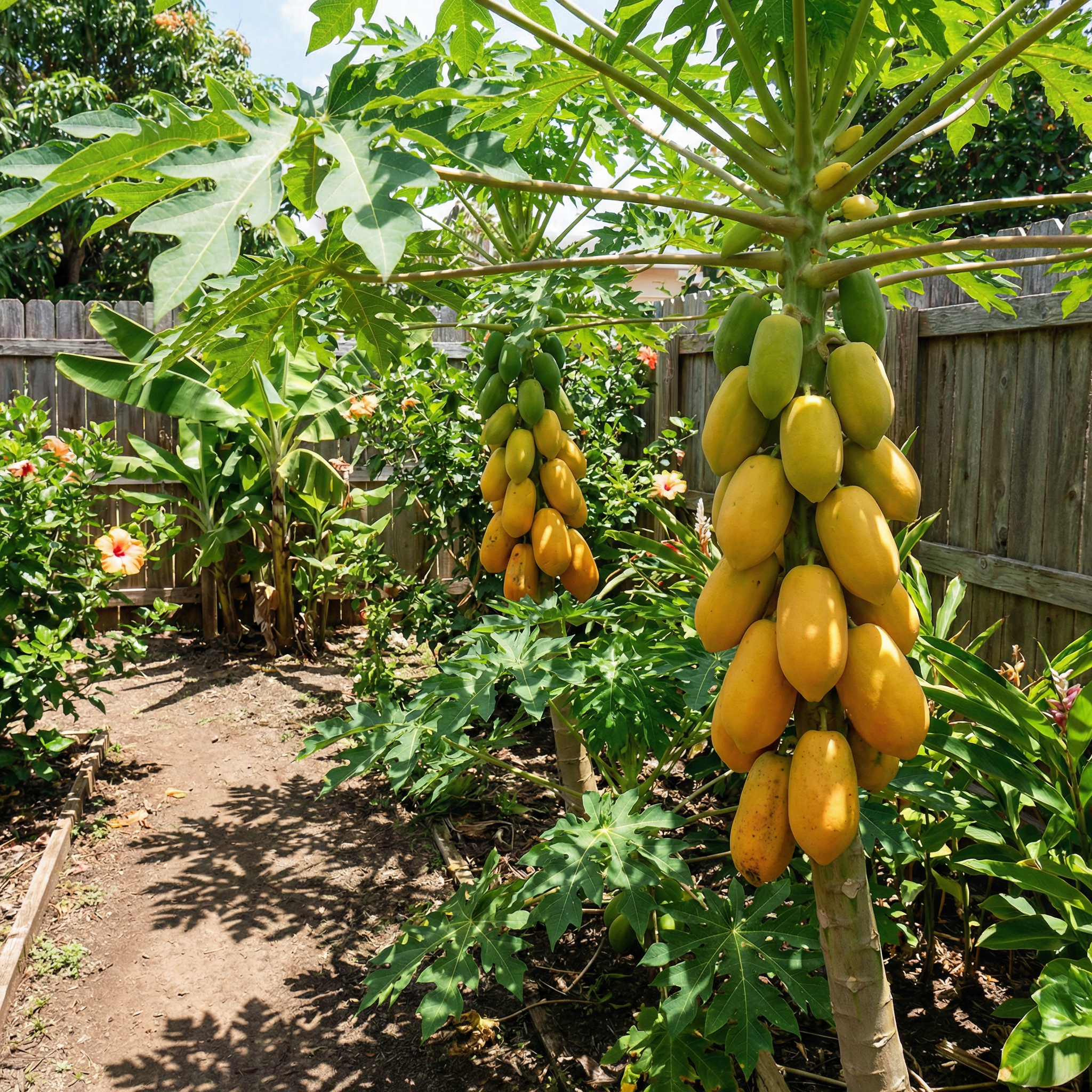 Semi di Papaya Red Lady (Carica papaya) – Varietà di Frutto Tropicale di Taiwan per Orto Domestico