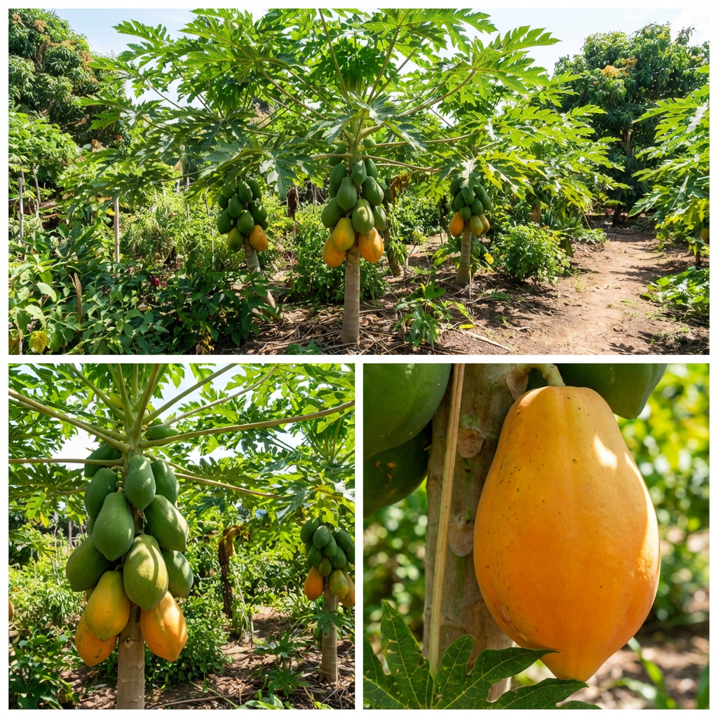 Red Lady Papaya Seeds (Carica papaya) for Home Gardening | Heirloom Fruit Seed Variety
