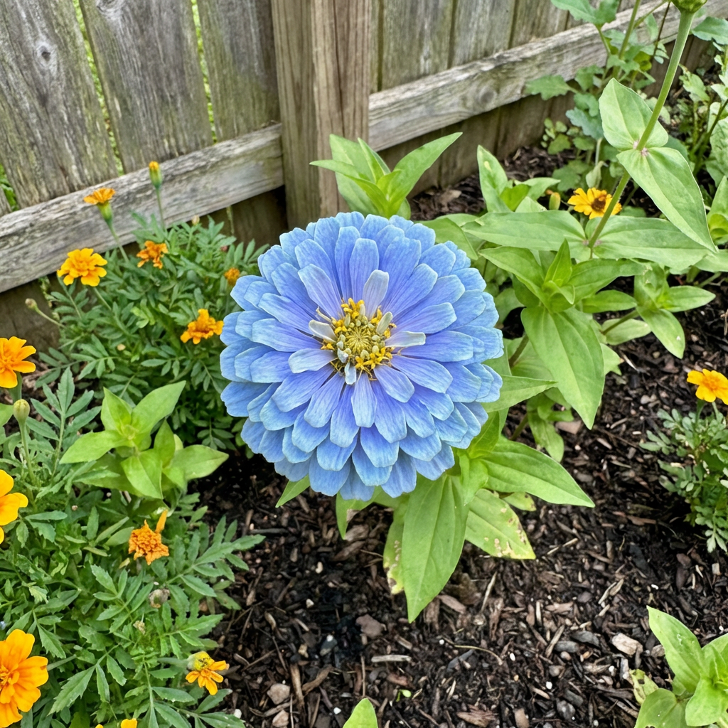 Sky Blue Zinnia Seeds for Planting (Zinnia elegans) – Classic Heirloom Flower
