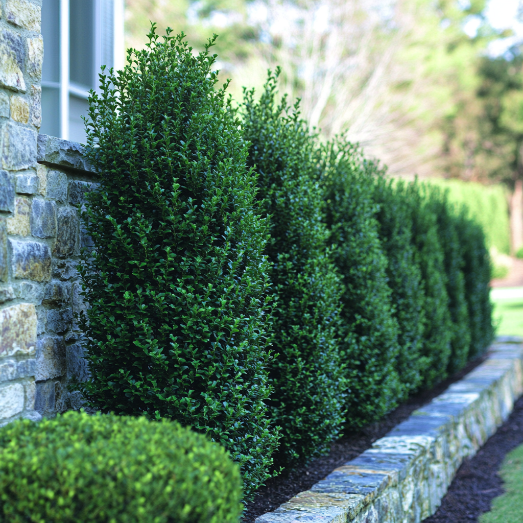 Green Mountain Boxwood Used to Create Stylish Garden Hedge