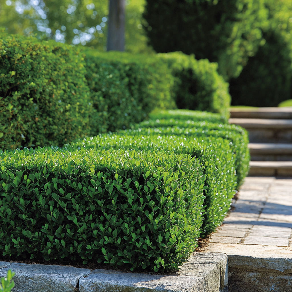 Green Velvet Boxwood Used for Borders and Hedges