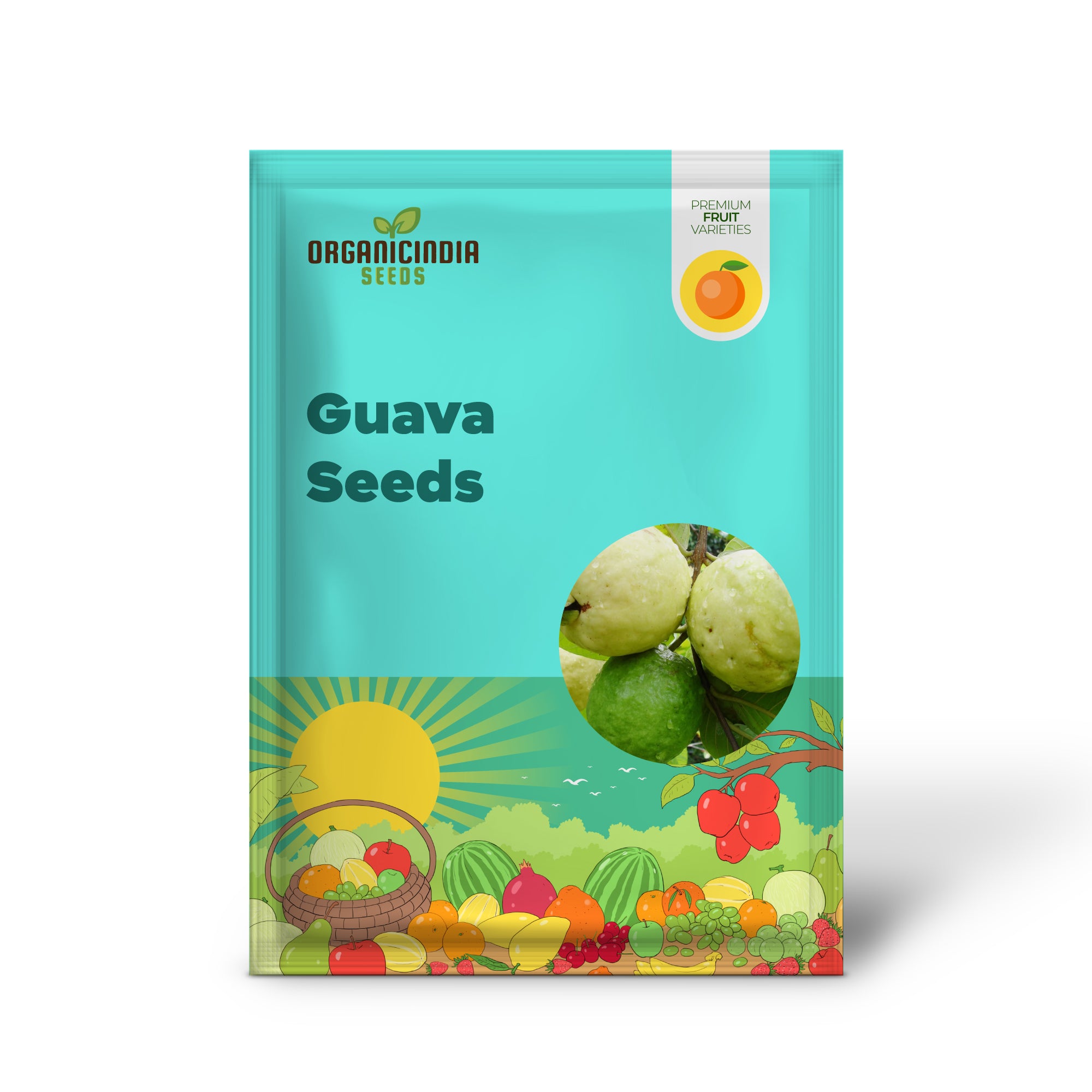 Green Leaves of Growing Guava Plant