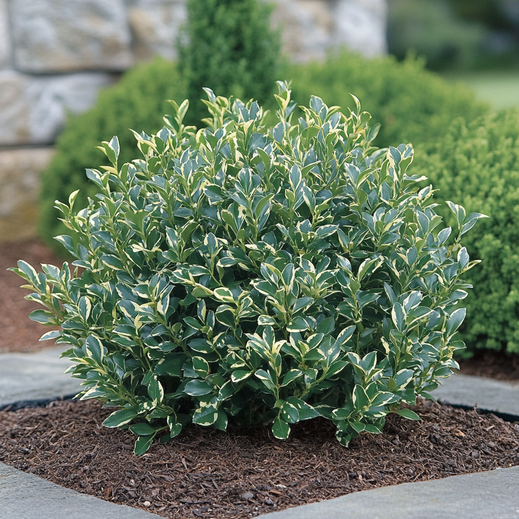 Inkberry Holly Shrub Used in Garden Border Planting