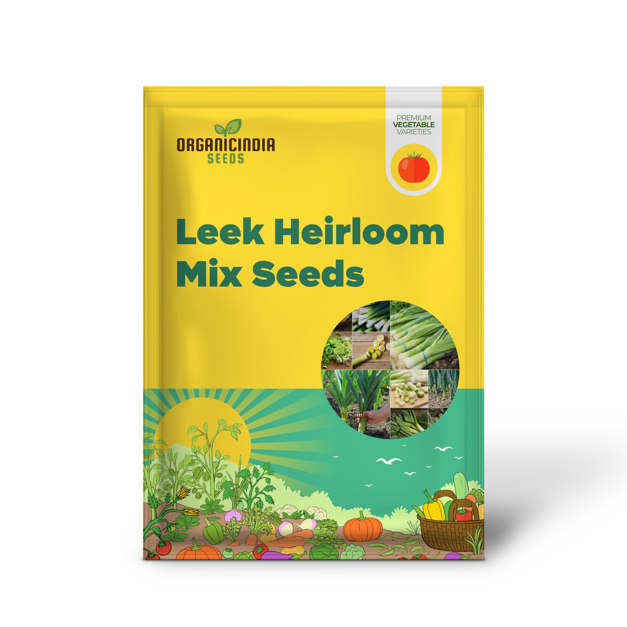 Mature Heirloom Mix Leek Plant from Seeds, Tender Flavorful Stalks