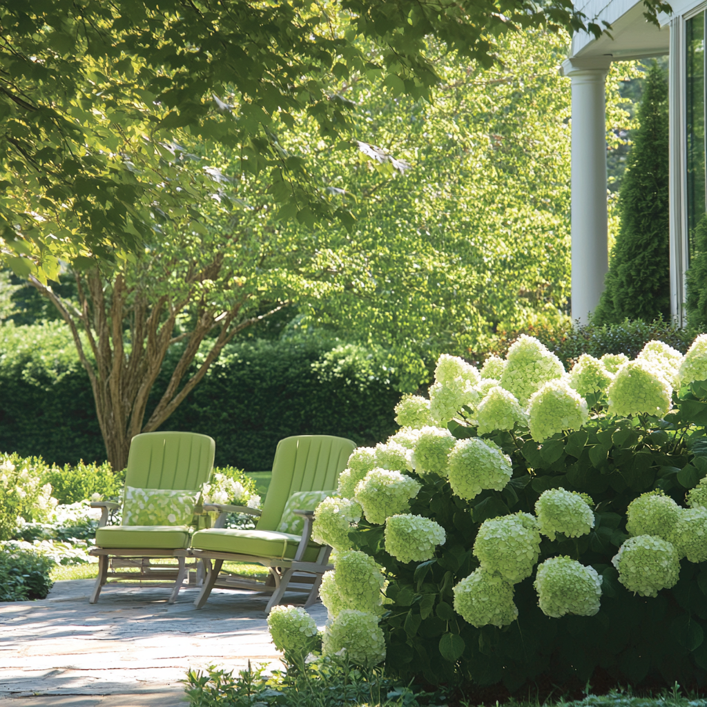 Limelight Hydrangea Seeds with Green White Flower Clusters