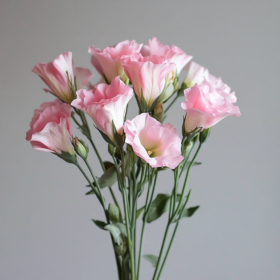 Lisianthus Seeds Producing Rose-Colored Flowers for Gardens