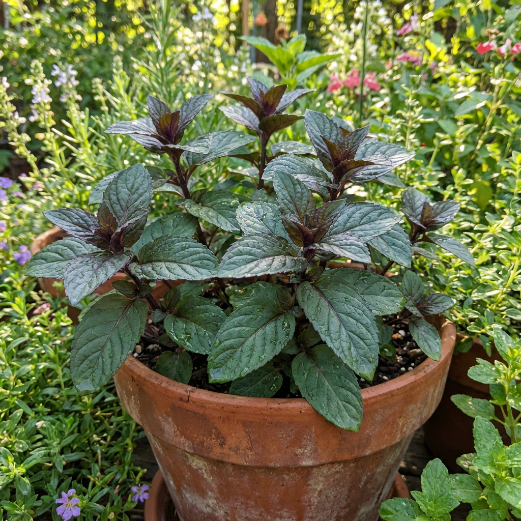 Semi di Menta al Cioccolato per Orti Domestici – Erba Aromatica da Cucina Profumata con Crescita Vigorosa
