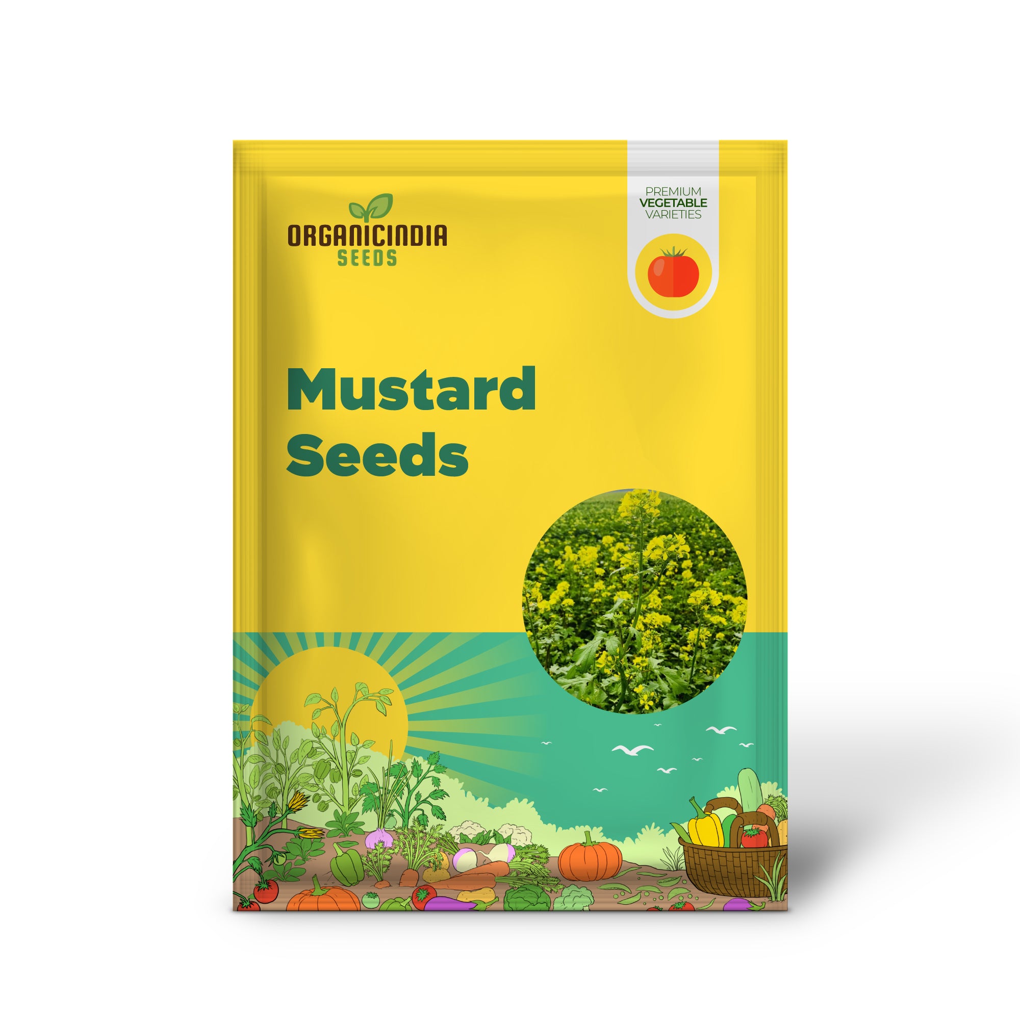 Mustard Seedling for Home Garden, Easy-to-Grow Heirloom Greens