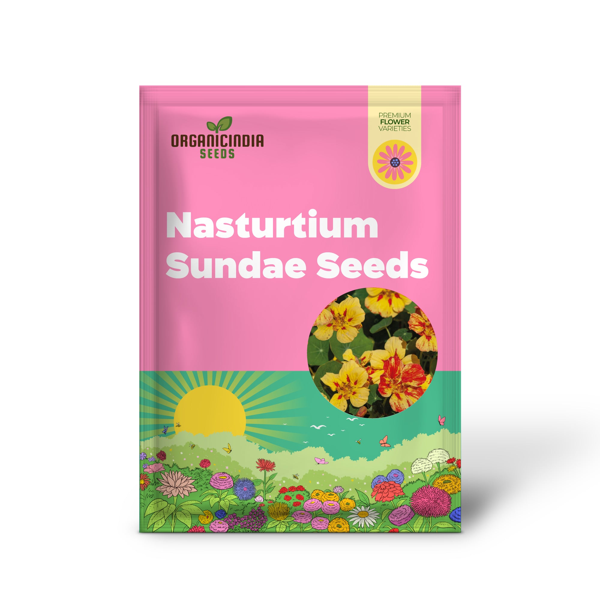 Nasturtium seeds for edible landscaping colorful blooms
