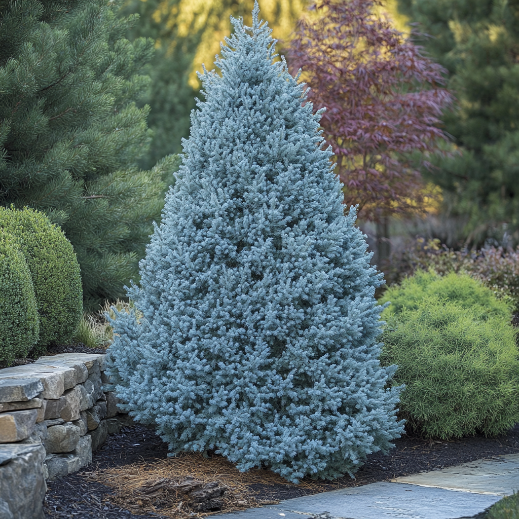 Non-GMO Silvery Blue Evergreen Seeds for Planting