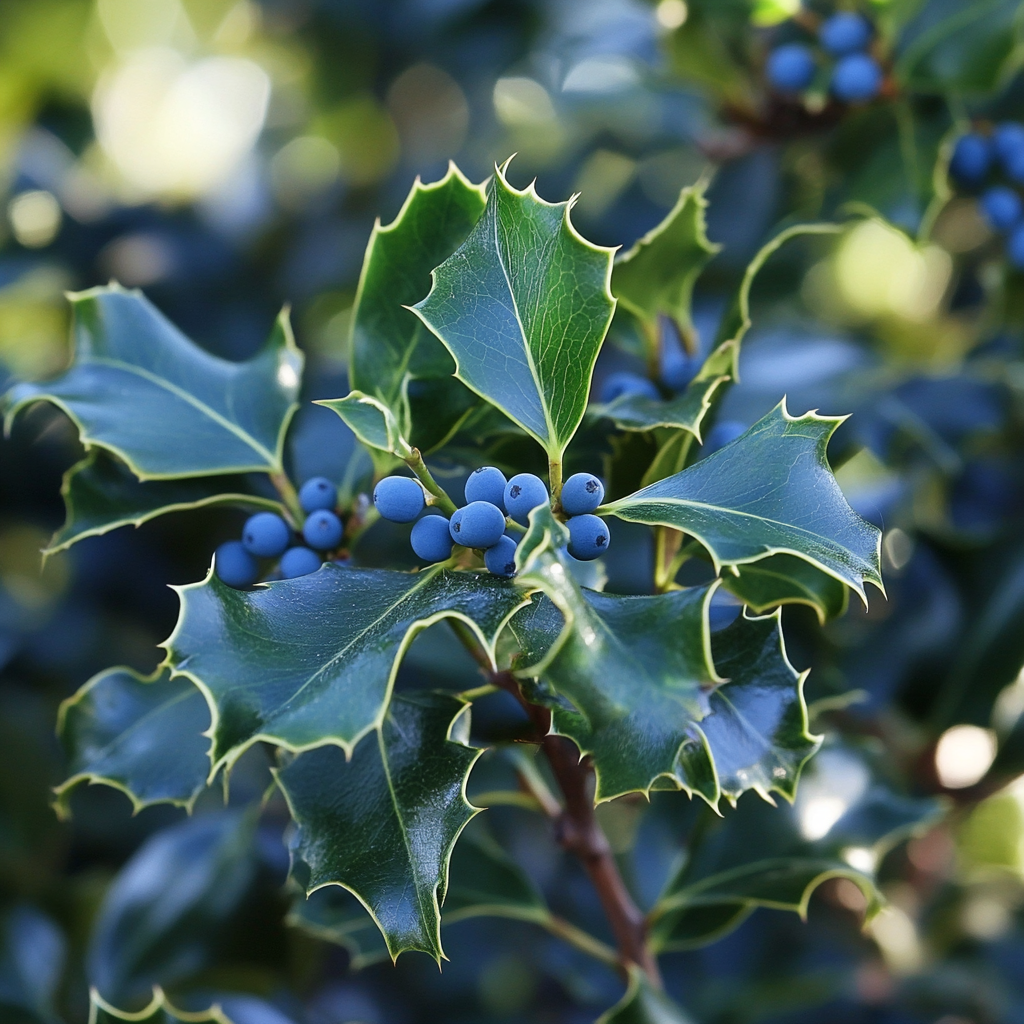 Non-GMO Blue Holly Seeds for Outdoor Planting