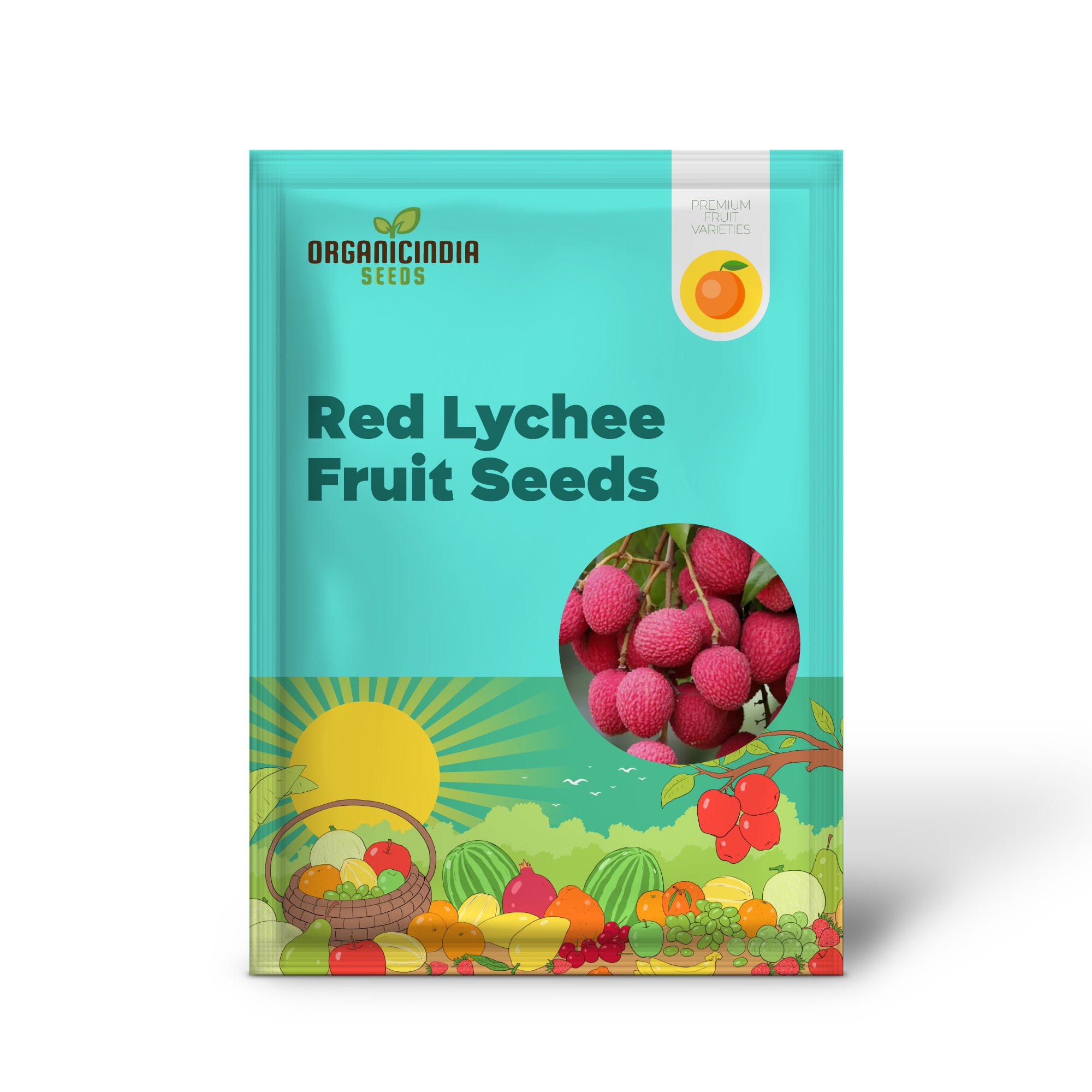 Non-GMO red lychee seeds for home gardening