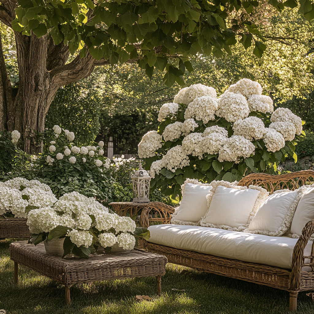 Oakleaf Hydrangea Seeds Producing Large White Cone Blooms