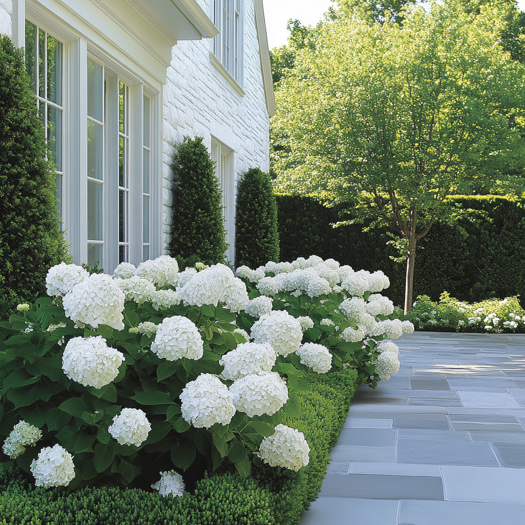 Oakleaf Hydrangea with Elegant Summer White Blooms