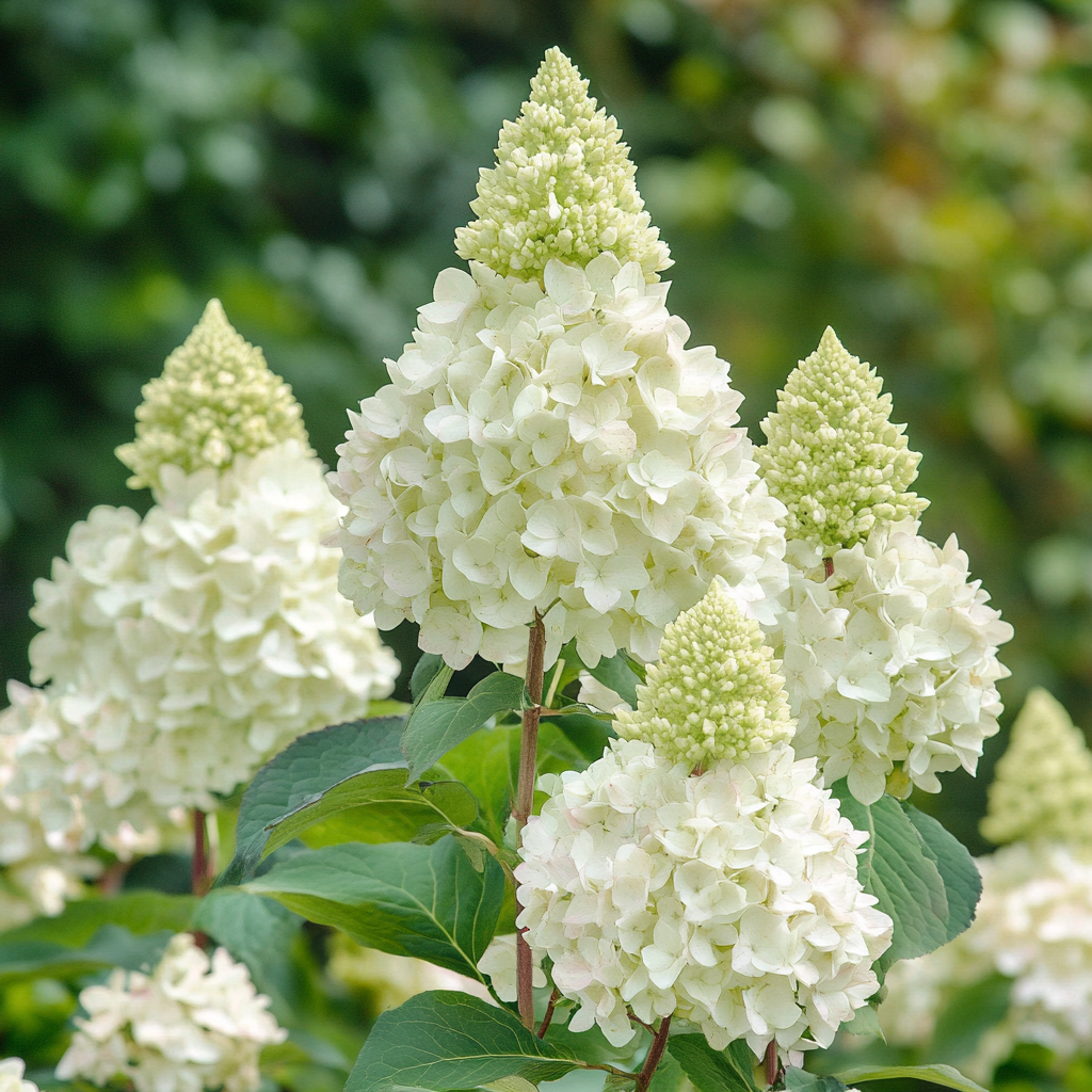 Panicle Hydrangea Seeds Producing Cone Shaped Blooms