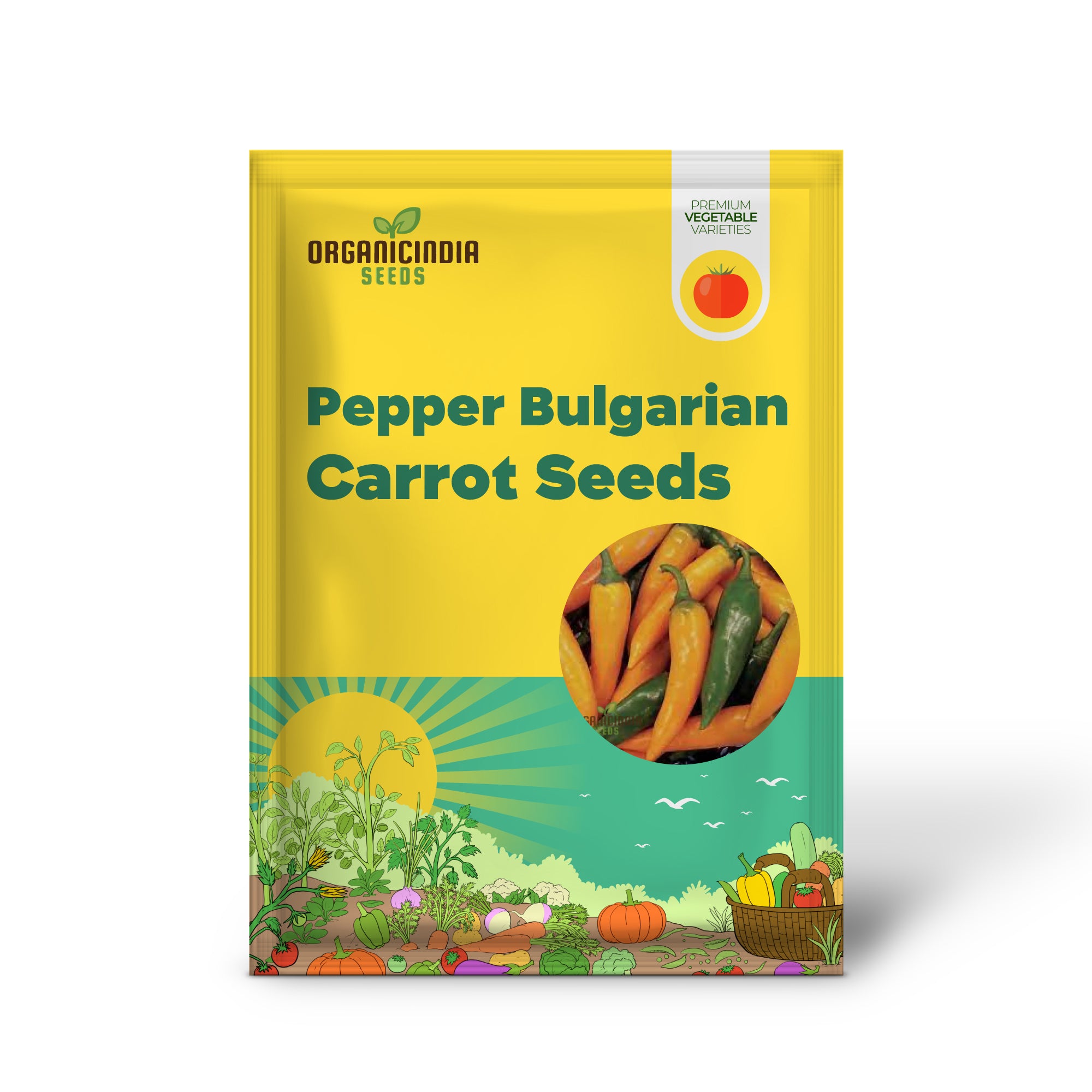 Bulgarian Carrot Pepper Seeds for Planting, Easy-to-Grow Garden Peppers