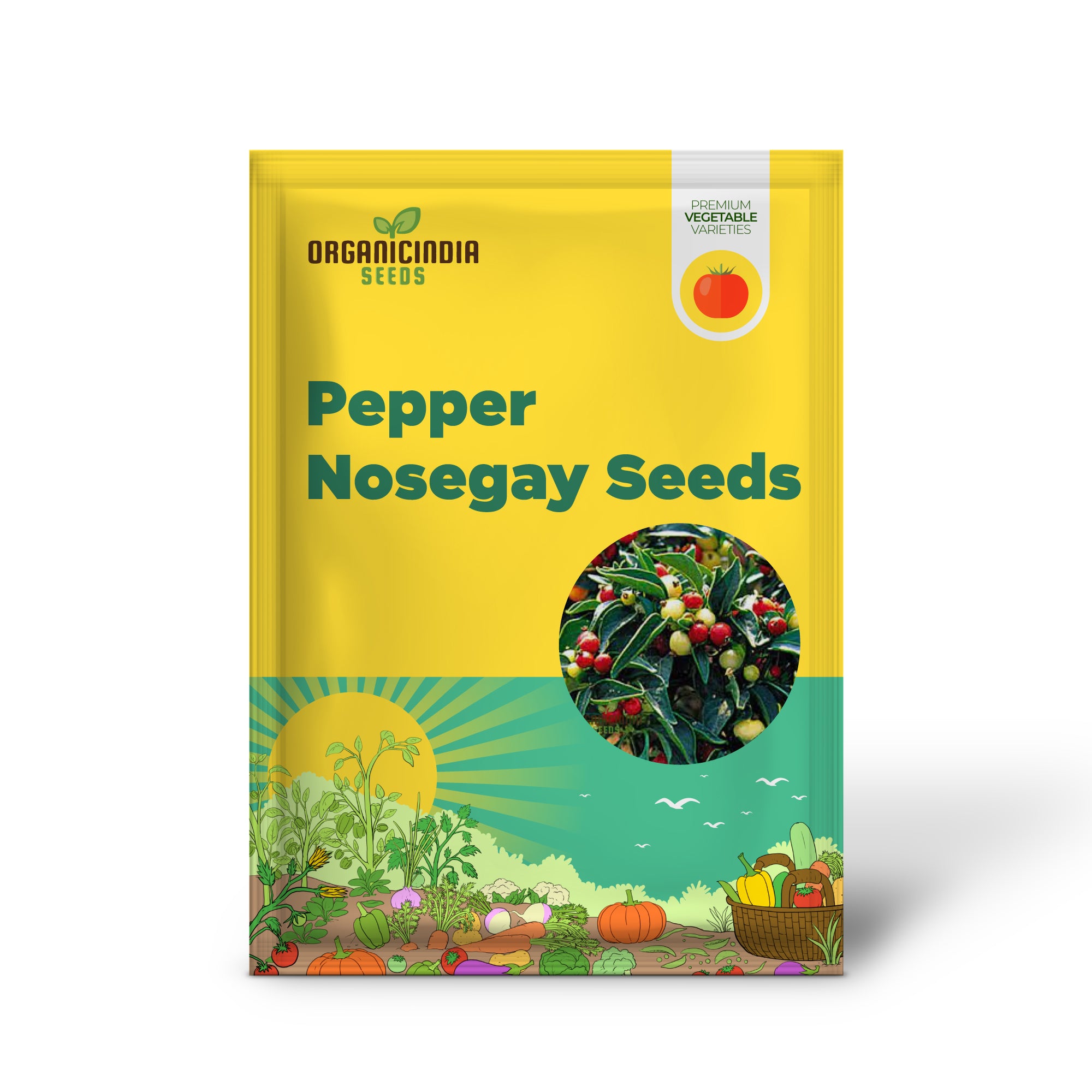 Nosegay Pepper Seeds for Planting, Organic Easy-to-Grow Garden Peppers