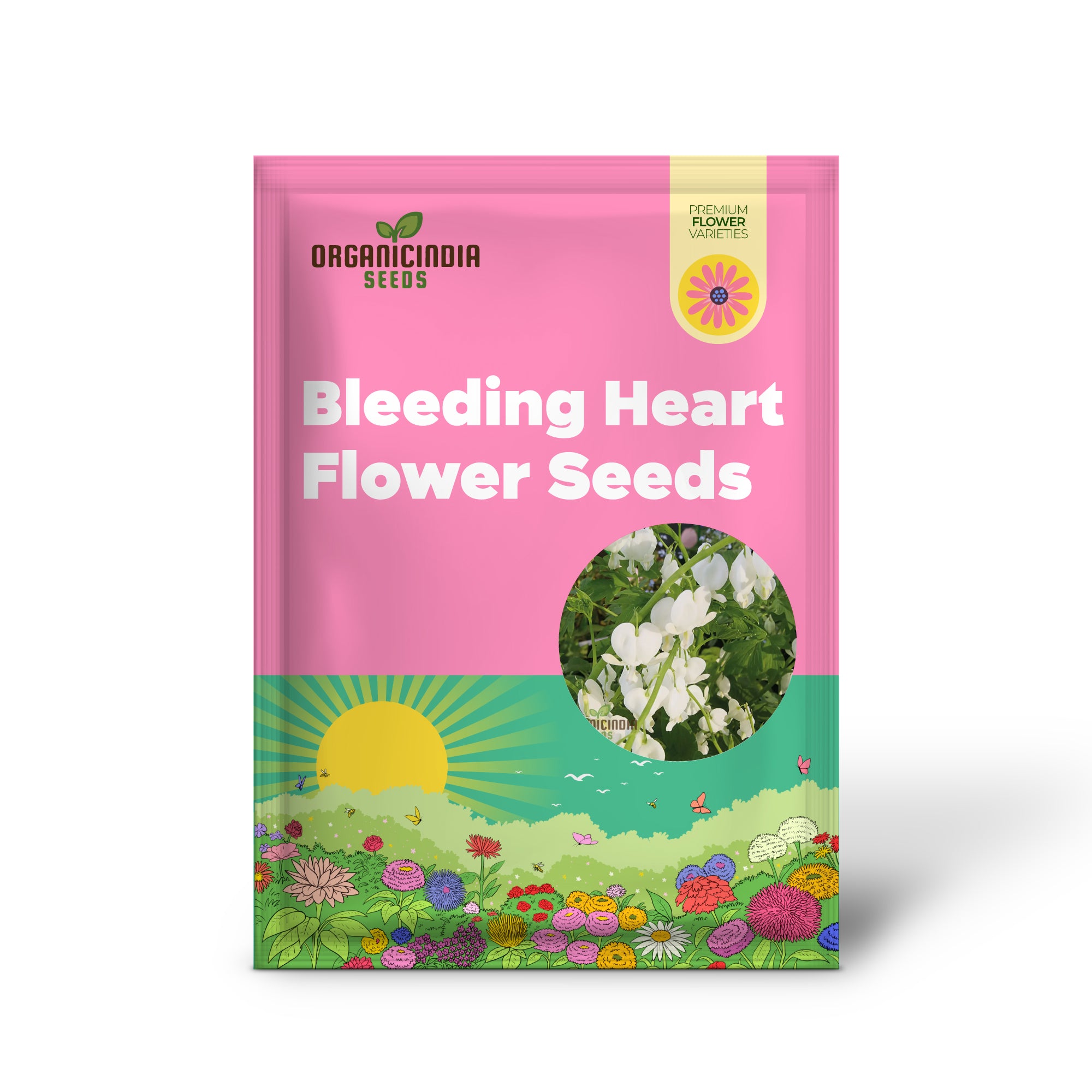 Premium white Bleeding Heart seeds for shade gardens