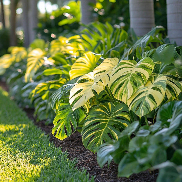 Rare Monstera Aurea Indoor Plant with Variegated Foliage