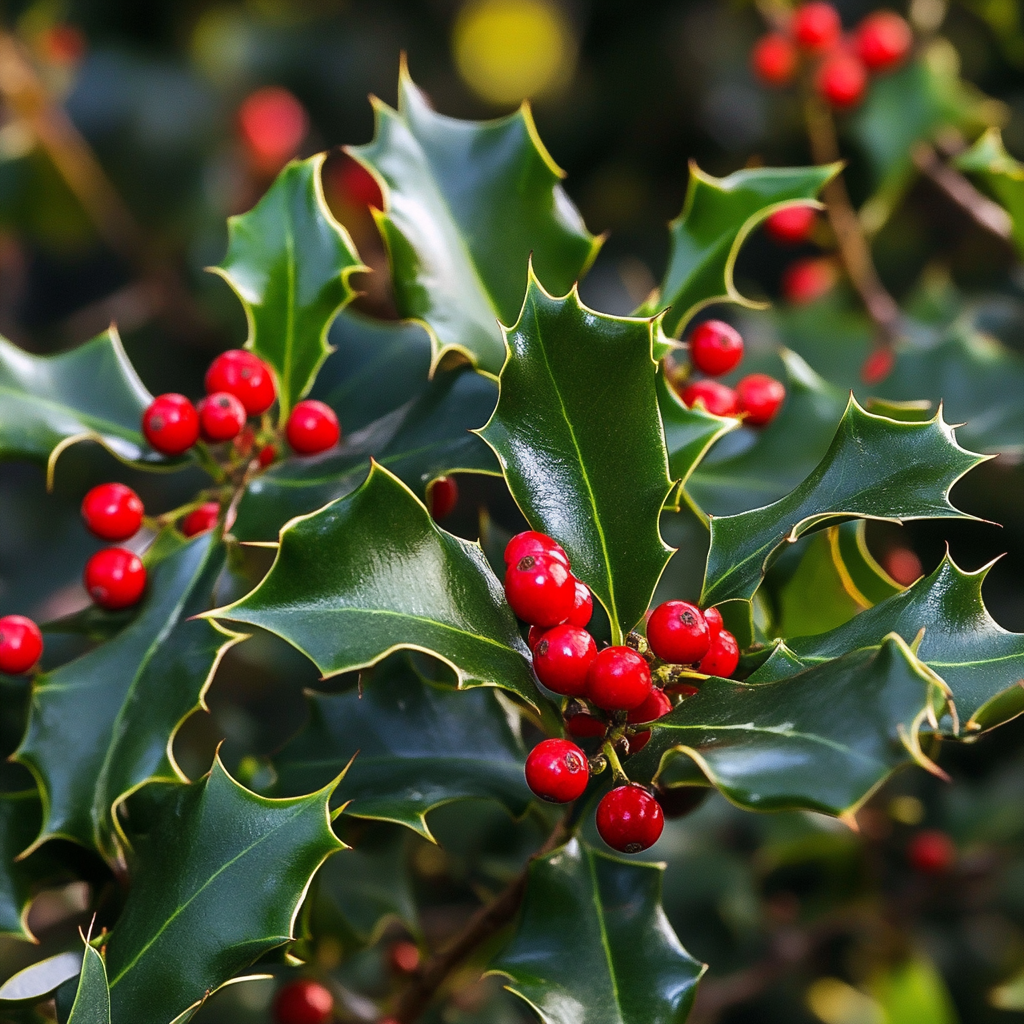American Holly (Ilex opaca) – Classic Evergreen Tree with Festive Red Berries