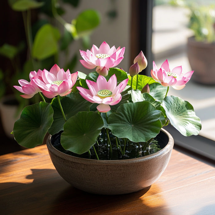 Premium Pink Lotus Flower Seeds, Grow Exotic Blooms