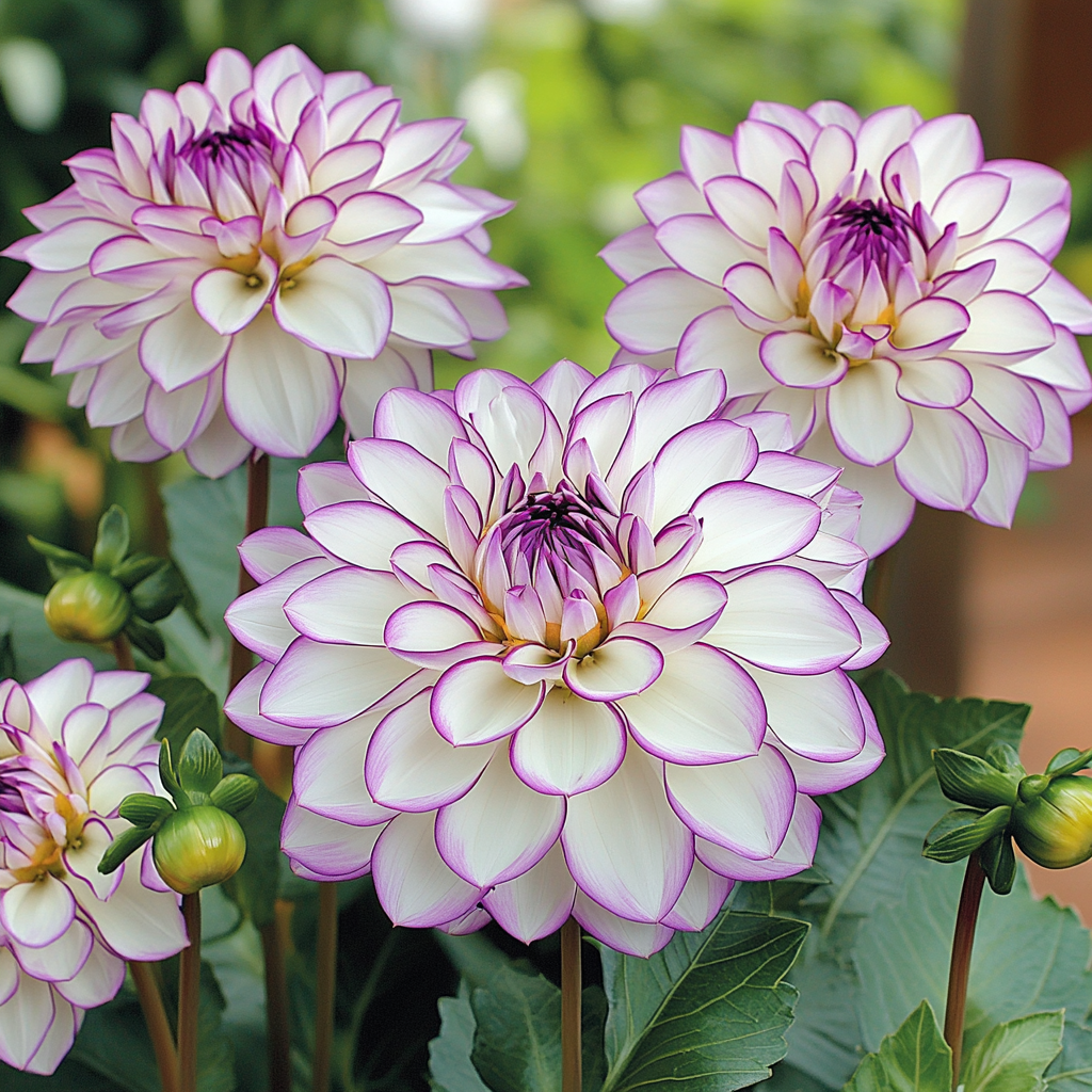 Mixed White and Purple Dahlia Flower Seeds