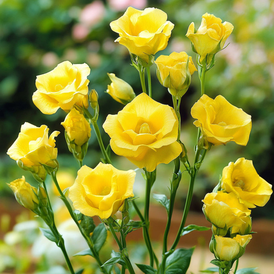 Lisianthus Rosita 2 Yellow Seeds, Bright Yellow Blooms for Cheerful Gardens & Bouquets