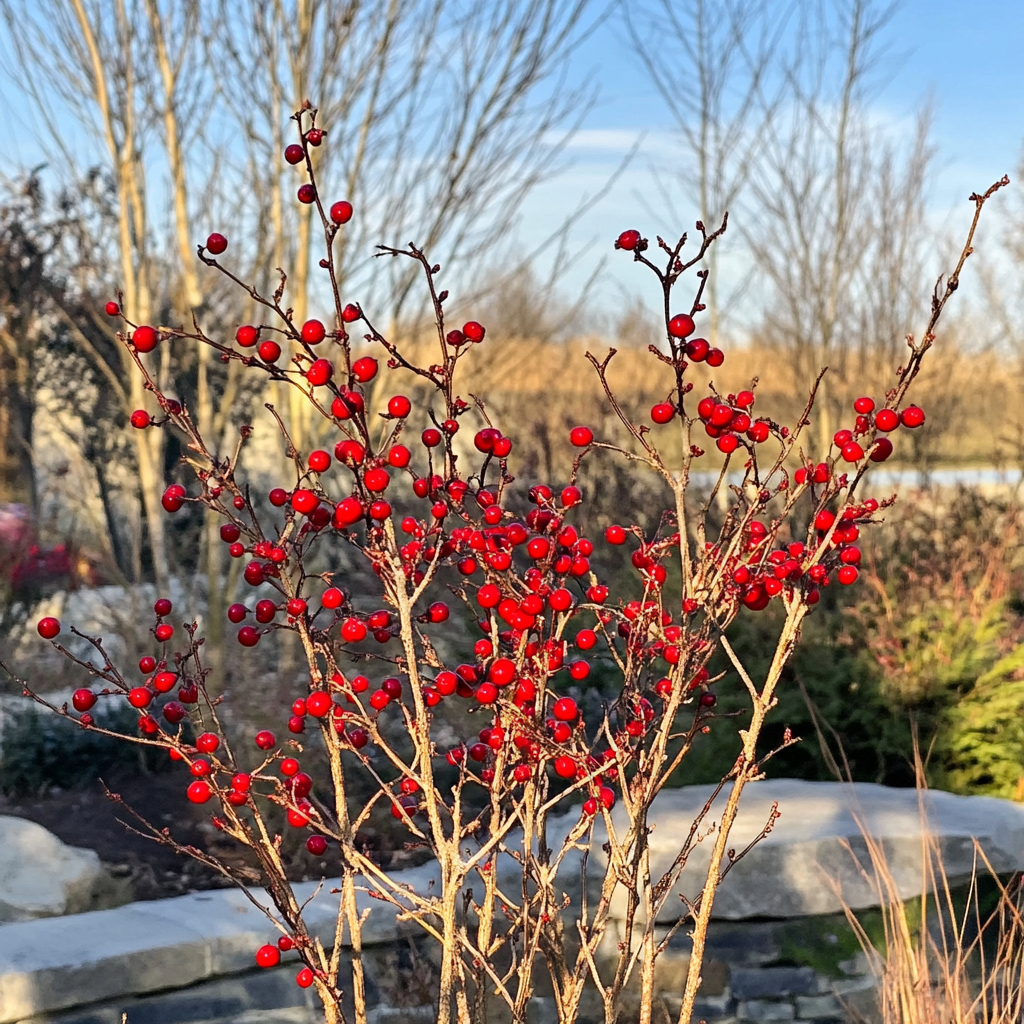 Winterberry Holly (Ilex verticillata) – Deciduous Holly with Vibrant Red Berries