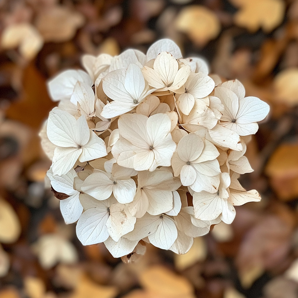 Snow Queen Hydrangea Seeds Producing White Cone Blooms