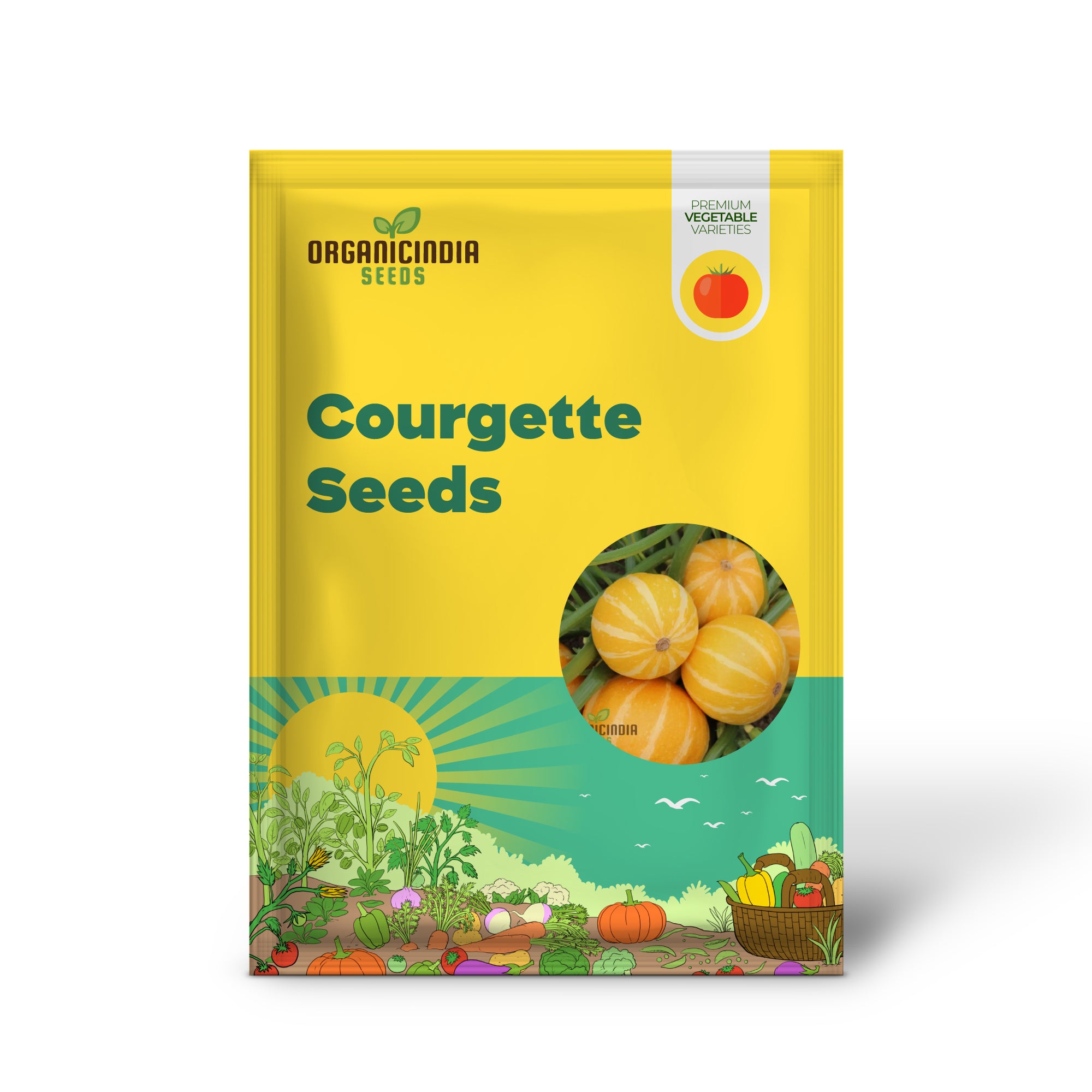 Summer Holiday Courgette Seedling for Easy-to-Grow Vegetable Garden
