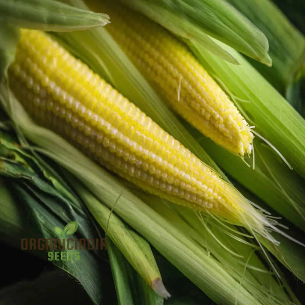 Mature Minipop Sweetcorn Plant from Seeds, High-Yield Compact Corn